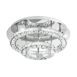 EGLO TONERIA 39003 – plafonnier chrome – Ø 550 mm