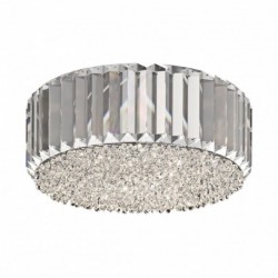 Plafonnier ZUMA LINE PRINCE argenté – 5 sources G9 – C0360-05B-F4AC