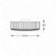 Plafonnier ZUMA LINE PRINCE argenté – 5 sources G9 – C0360-05B-F4AC