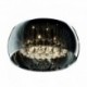 Plafonnier ZUMA LINE CRYSTAL argenté / transparent – 6 sources G9 – C0076-06X-F4FZ