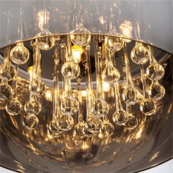 Plafonnier ZUMA LINE CRYSTAL argenté / transparent – 6 sources G9 – C0076-06X-F4FZ