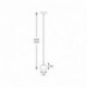 Suspension ZUMA LINE CRYSTAL argenté / transparent – 1 source G9 – P0076-01A-F4FZ