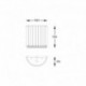 Applique murale ZUMA LINE PRINCE argenté – 1 source G9 – W0360-01A-B5AC