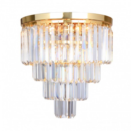 Plafonnier ZUMA LINE AMEDEO doré / transparent – 5 sources E14 – FC17106/4+1-GLD