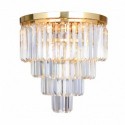 Plafonnier ZUMA LINE AMEDEO doré / transparent – 5 sources E14 – FC17106/4+1-GLD