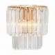 Applique murale ZUMA LINE AMEDEO doré / transparent – 2 sources E14 – 17106/2W-GLD