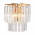 Applique murale ZUMA LINE AMEDEO doré / transparent – 2 sources E14 – 17106/2W-GLD