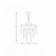 Suspension ZUMA LINE AMEDEO chrome / transparent – 4 sources E14 – 17106/3+1-CHR