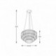 Suspension ZUMA LINE TIFANNY noir / transparent – 4 sources E14 – P17127-4