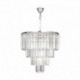 Suspension ZUMA LINE AMEDEO chrome / transparent – 5 sources E14 – 17106/4+1-CHR