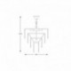 Suspension ZUMA LINE AMEDEO chrome / transparent – 5 sources E14 – 17106/4+1-CHR