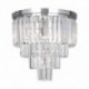 Plafonnier ZUMA LINE AMEDEO chrome / transparent – 5 sources E14 – FC17106/4+1-CHR