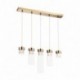 Suspension ZUMA LINE GEM doré – 5 sources G9 – P0389-05E-F7AC