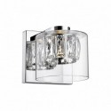 Applique murale ZUMA LINE GEM chrome – LED intégrée – W0389-01A-B5AC