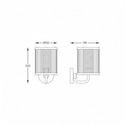 Applique murale ZUMA LINE SERGIO doré mat – 1 source E14 – W0528-01F-V6AC