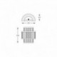 Applique murale ZUMA LINE SERGIO doré mat – 2 sources G9 – W0528-02B-V6AC