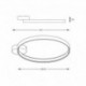 Plafonnier ZUMA LINE CIRCLE blanc mat – LED intégrée – LA0769