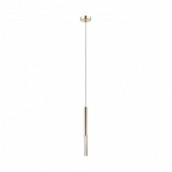 Suspension ZUMA LINE ONE doré French Gold / transparent – LED intégrée – P0461-01E-F7F7