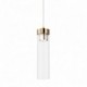 Suspension ZUMA LINE GEM doré French Gold / transparent – 1 source G9 – P0389-01D-F7AC
