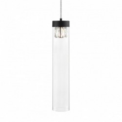 Suspension ZUMA LINE GEM noir mat – 1 source G9 – P0389-01D-P7AC