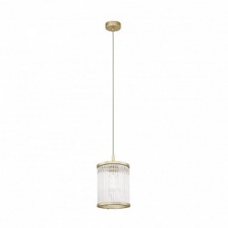 Suspension ZUMA LINE SERGIO doré mat – 1 source E14 – P0528-01F-V6AC