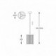Suspension ZUMA LINE SERGIO doré mat – 1 source E14 – P0528-01F-V6AC