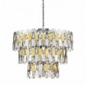 Suspension ZUMA LINE ANZIO argenté / doré – 4 sources E27 – P0480-04A-F4D7