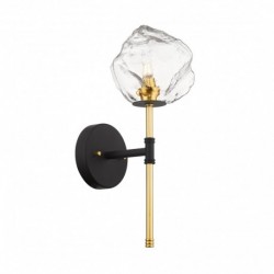 Applique murale ZUMA LINE ROCK noir / doré – 1 source G9 – W0488-01D-SEAC