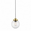 Suspension ZUMA LINE RIANO doré French Gold / transparent – 1 source E27 – P0454-01D-F7AC