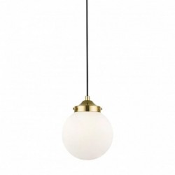 Suspension ZUMA LINE RIANO doré French Gold / noir / blanc – 1 source E27 – P0454-01D-F7AA