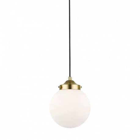 Suspension ZUMA LINE RIANO doré French Gold / noir / blanc – 1 source E27 – P0454-01D-F7AA