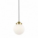 Suspension ZUMA LINE RIANO doré French Gold / noir / blanc – 1 source E27 – P0454-01D-F7AA