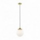 Suspension ZUMA LINE RIANO doré French Gold / noir / blanc – 1 source E27 – P0454-01D-F7AA