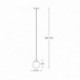 Suspension ZUMA LINE RIANO doré French Gold / noir / blanc – 1 source E27 – P0454-01D-F7AA