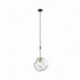 Suspension ZUMA LINE ROCK noir mat / doré – 1 source E27 – P0488-01M-SEAC