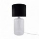 Lampe de table ZUMA LINE AMARSA transparent / noir / blanc – 1 source E27 – 5507BK