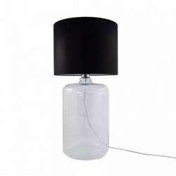 Lampe de table ZUMA LINE AMARSA transparent / noir / blanc – 1 source E27 – 5507BK