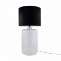 Lampe de table ZUMA LINE AMARSA transparent / noir / blanc – 1 source E27 – 5507BK