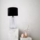 Lampe de table ZUMA LINE SAMASUN transparent / noir / doré – 1 source E27 – 5502BKGO