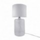 Lampe de table ZUMA LINE AMARSA transparent / blanc – 1 source E27 – 5506WH