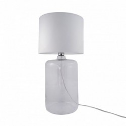 Lampe de table ZUMA LINE AMARSA transparent / blanc – 1 source E27 – 5506WH