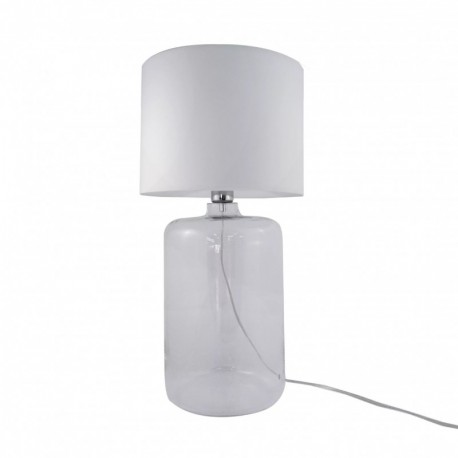 Lampe de table ZUMA LINE AMARSA transparent / blanc – 1 source E27 – 5506WH