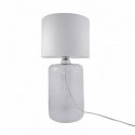 Lampe de table ZUMA LINE AMARSA transparent / blanc – 1 source E27 – 5506WH