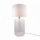 Lampe de table ZUMA LINE AMARSA transparent / blanc – 1 source E27 – 5506WH