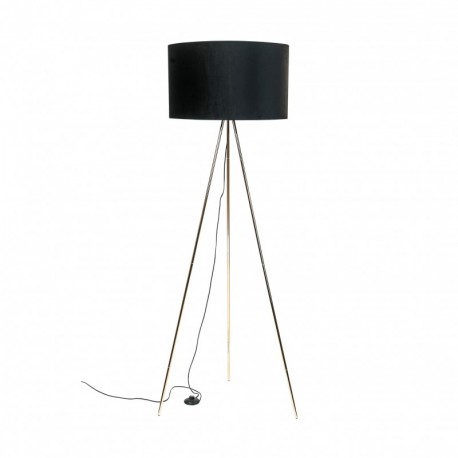 Lampadaire ZUMA LINE INGA noir / doré – 1 source E27 – H06-GD-BK