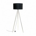 Lampadaire ZUMA LINE INGA noir / doré – 1 source E27 – H06-GD-BK