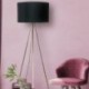 Lampadaire ZUMA LINE INGA noir / doré – 1 source E27 – H06-GD-BK