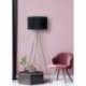 Lampadaire ZUMA LINE INGA noir / doré – 1 source E27 – H06-GD-BK