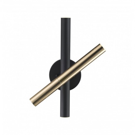 Applique murale ZUMA LINE LOYA noir / doré French Gold – LED 3 × 5 W – W0461-03N-P7SD