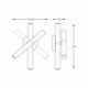 Applique murale ZUMA LINE LOYA noir / doré French Gold – LED 3 × 5 W – W0461-03N-P7SD